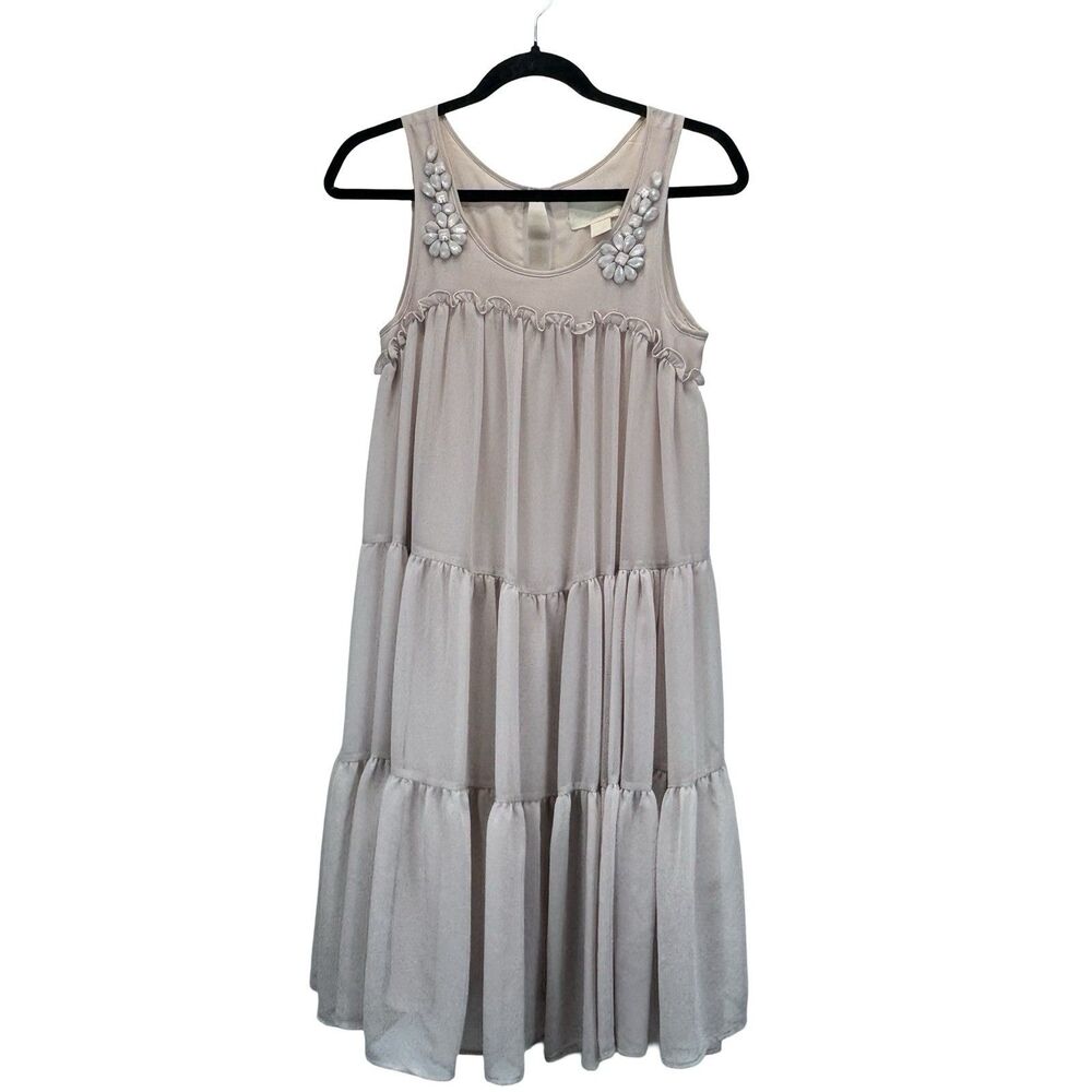 Conscious Collection Dress Women's Size 2 Pink Sleeveless Tiered A-line
